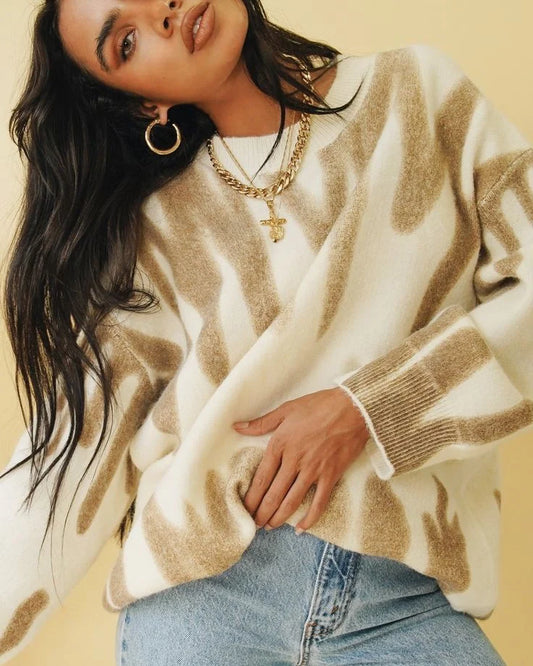 Caramel Drip Sweater