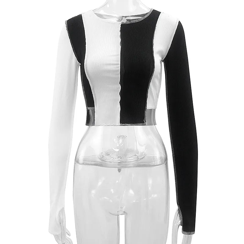 Addams Contrast Top