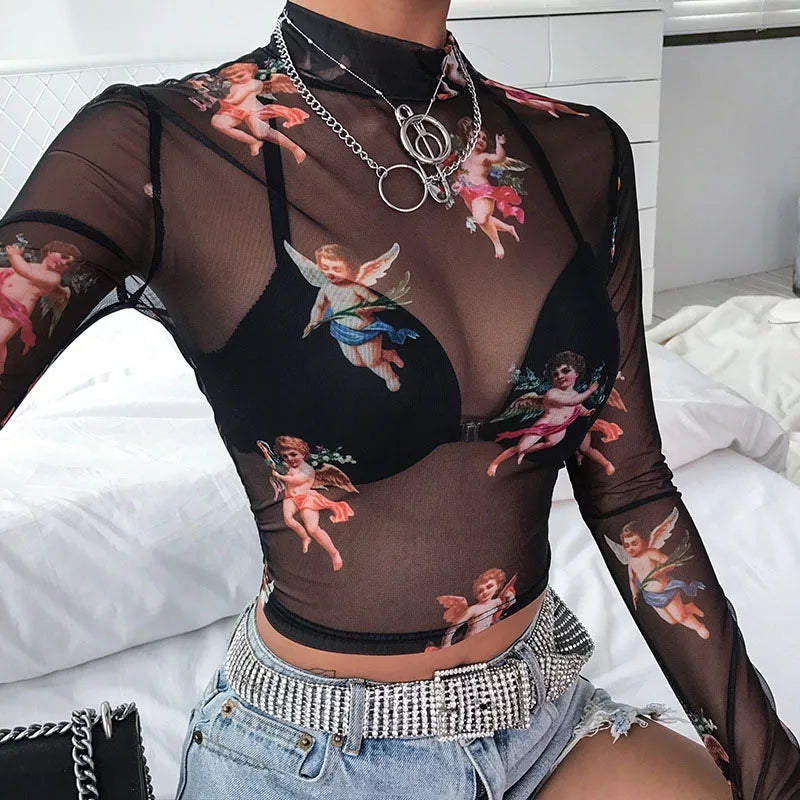 Angel Mesh Top