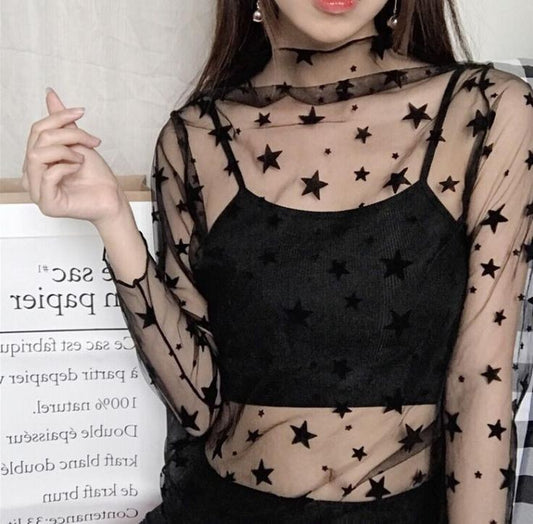 Sheer Mesh Top