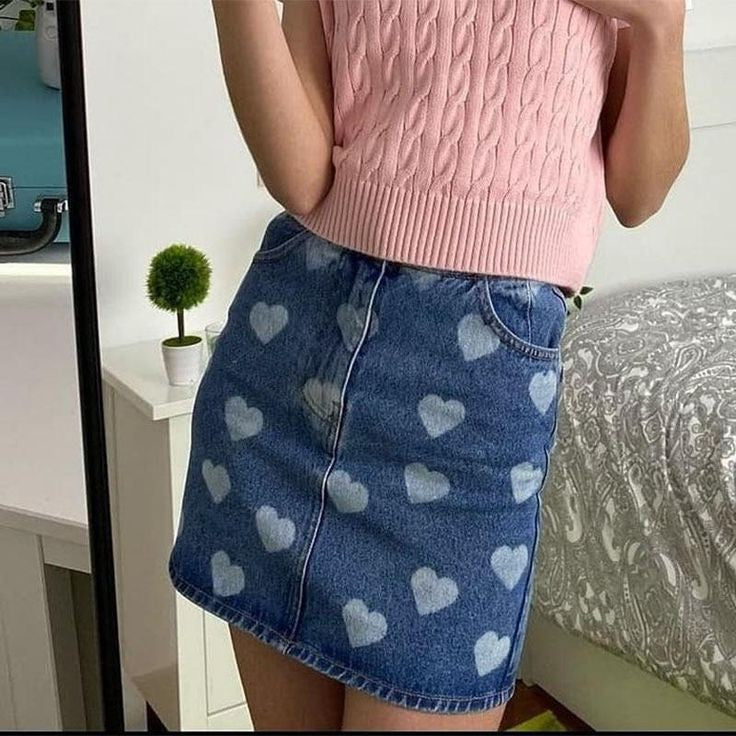 Kara Denim Mini Skirt